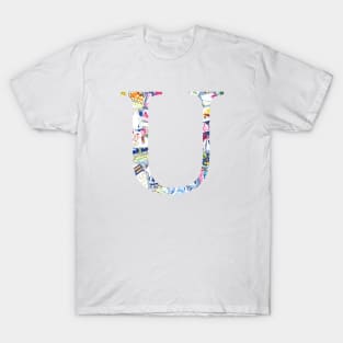 Gaudi Barcelona Mosaic Initial U T-Shirt